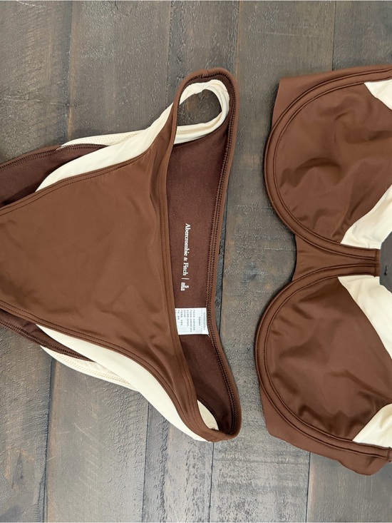 Abercrombie & Fitch Other - Abercrombie & Fitch Brown Bikini with Cream Accents-small